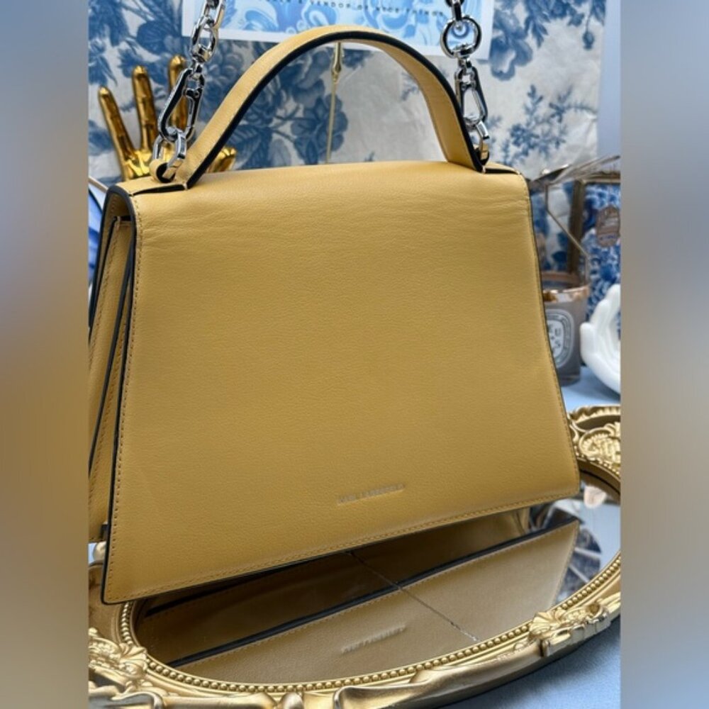 🆕 KARL LAGERFELD 🧿 NWOT K/Signature Medium Crossbody Bag, Trench Beige Yellow - Picture 8 of 16